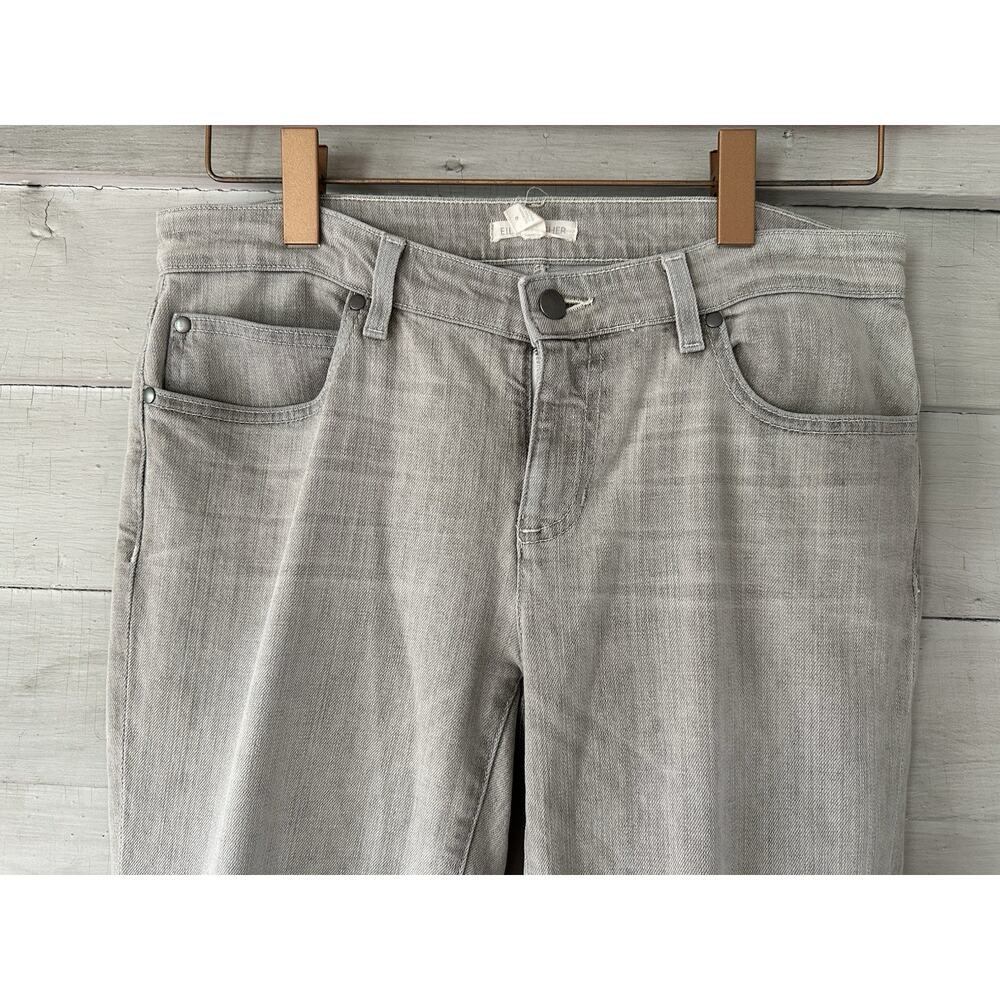 EILEEN FISHER Organic Cotton Denim Jeans Gray Size 6 - Picture 2 of 5